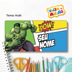Etiquetas Escolares Hulk ML Paper
