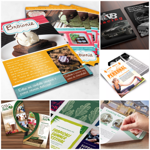 Flyers e Panfletos Impressos Personalizados ML Paper