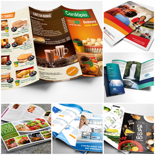 Folders e Catálogos Impressos Personalizados ML Paper