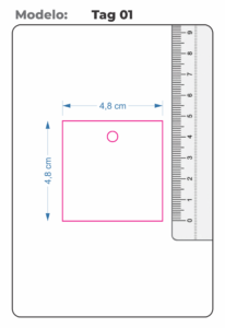 Tag Personalizado Retangular