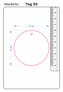 Tags Personalizados formato Redondo