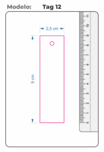 Tag Personalizado Retangular