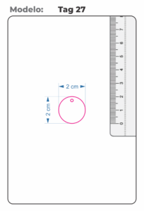 Tags Personalizados formato Redondo