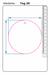 Tags Personalizados formato Redondo