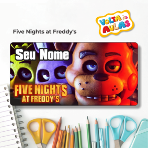 Etiqueta Escolar Five Nights at Freddys
