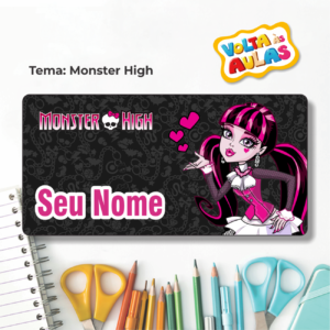 Etiqueta Escolar Monster High