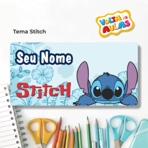 Etiqueta Escolar Stitch