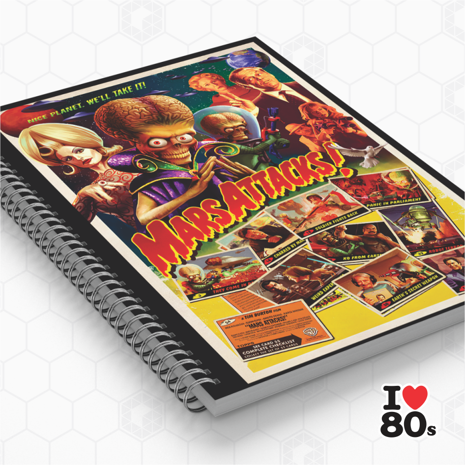 Caderno Personalizado - Marte Ataca