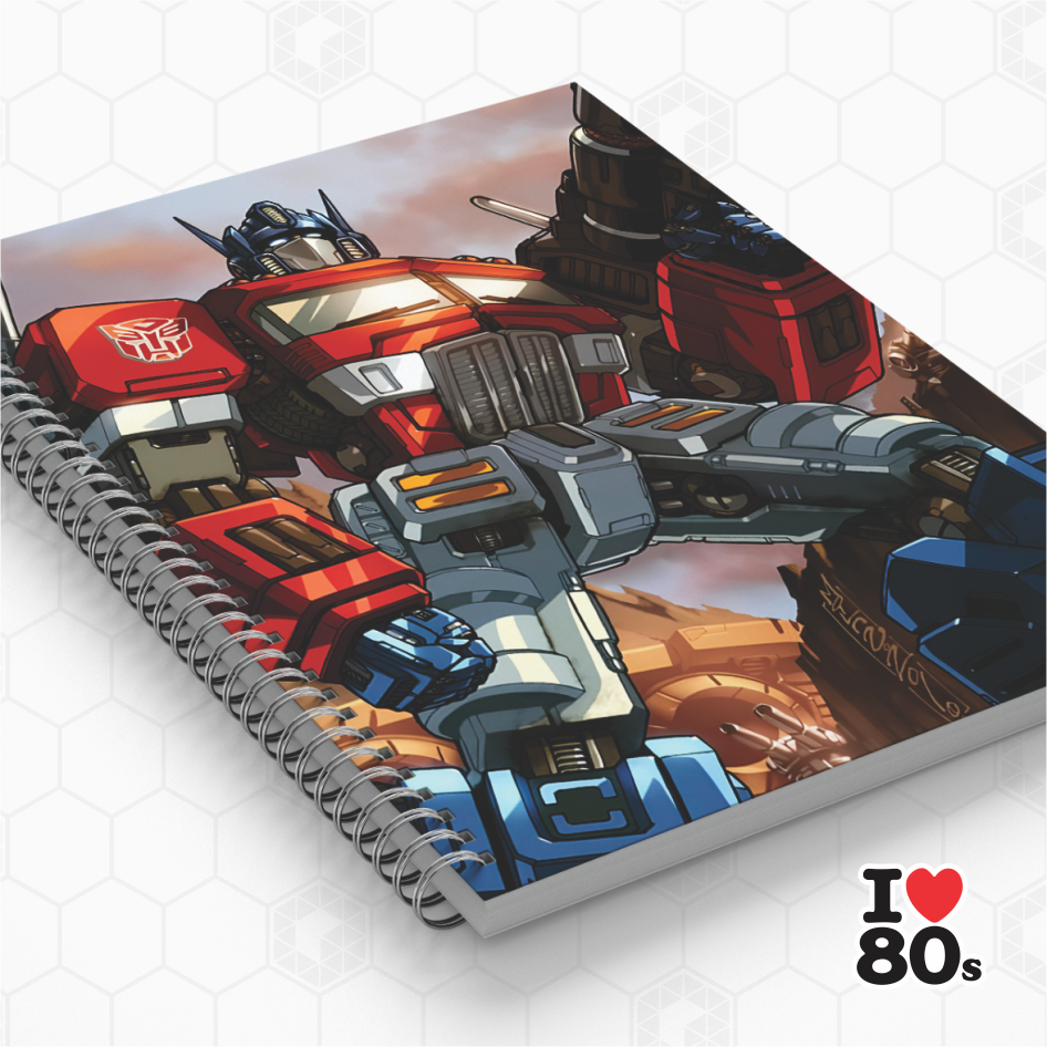 Caderno Personalizado - Transformers - Optimus Prime - Desenho