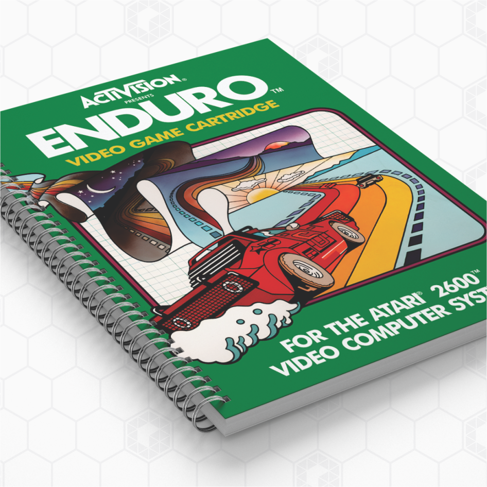 Cadernos Personalizados - Atari - Enduro