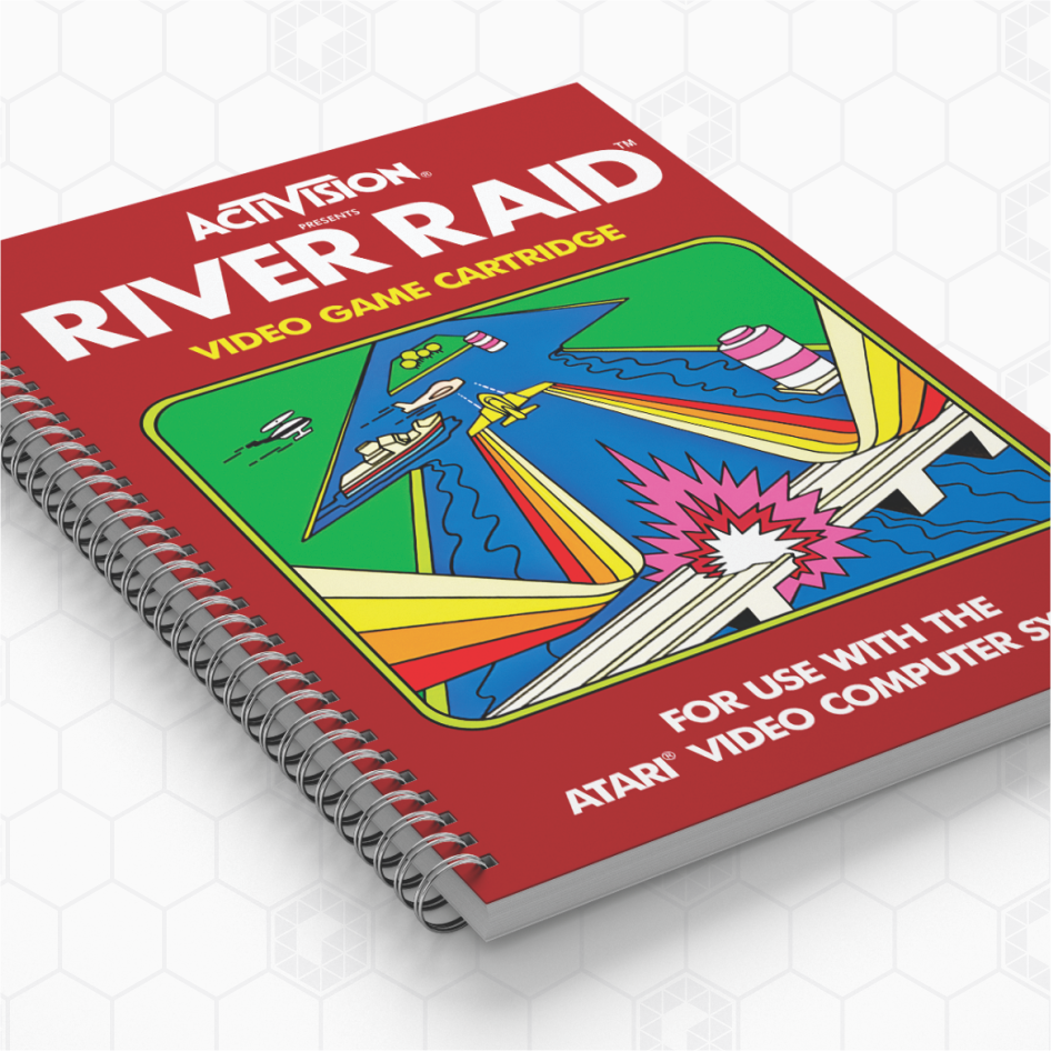 Cadernos Personalizados - Atari - River-Raid