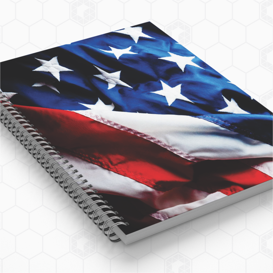 Cadernos Personalizados - Bandeira EUA