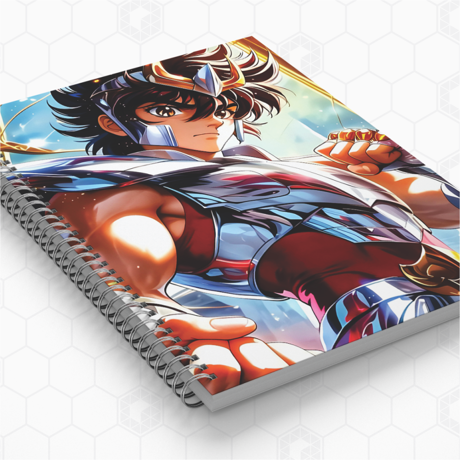 Cadernos Personalizados - Cavaleiros do Zodíaco - Seya de Pegasus