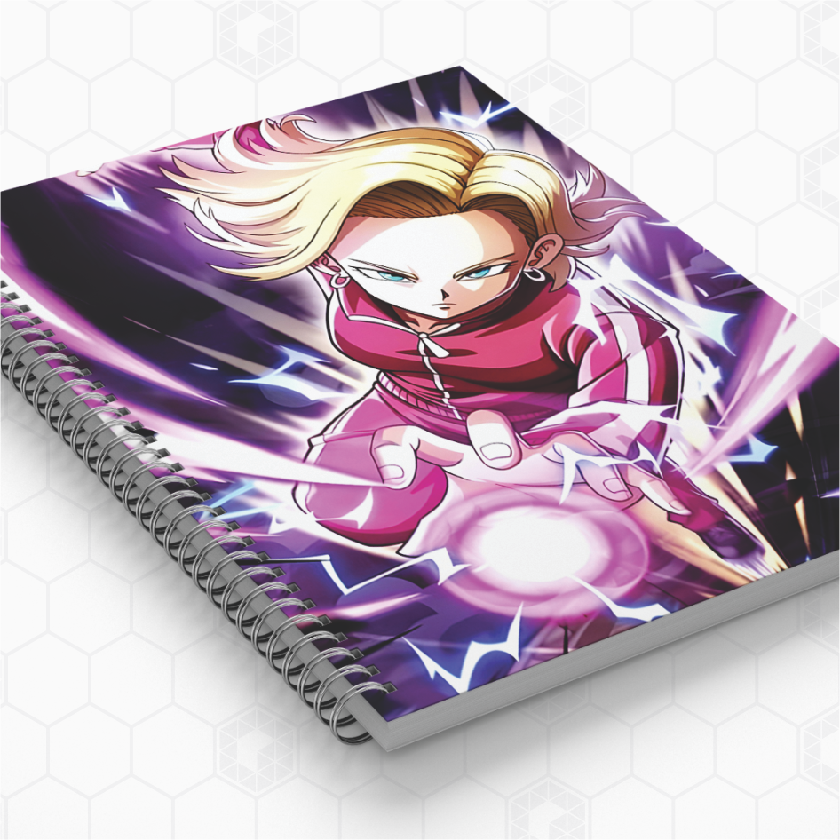 Cadernos Personalizados - Dragon Ball - Número 18