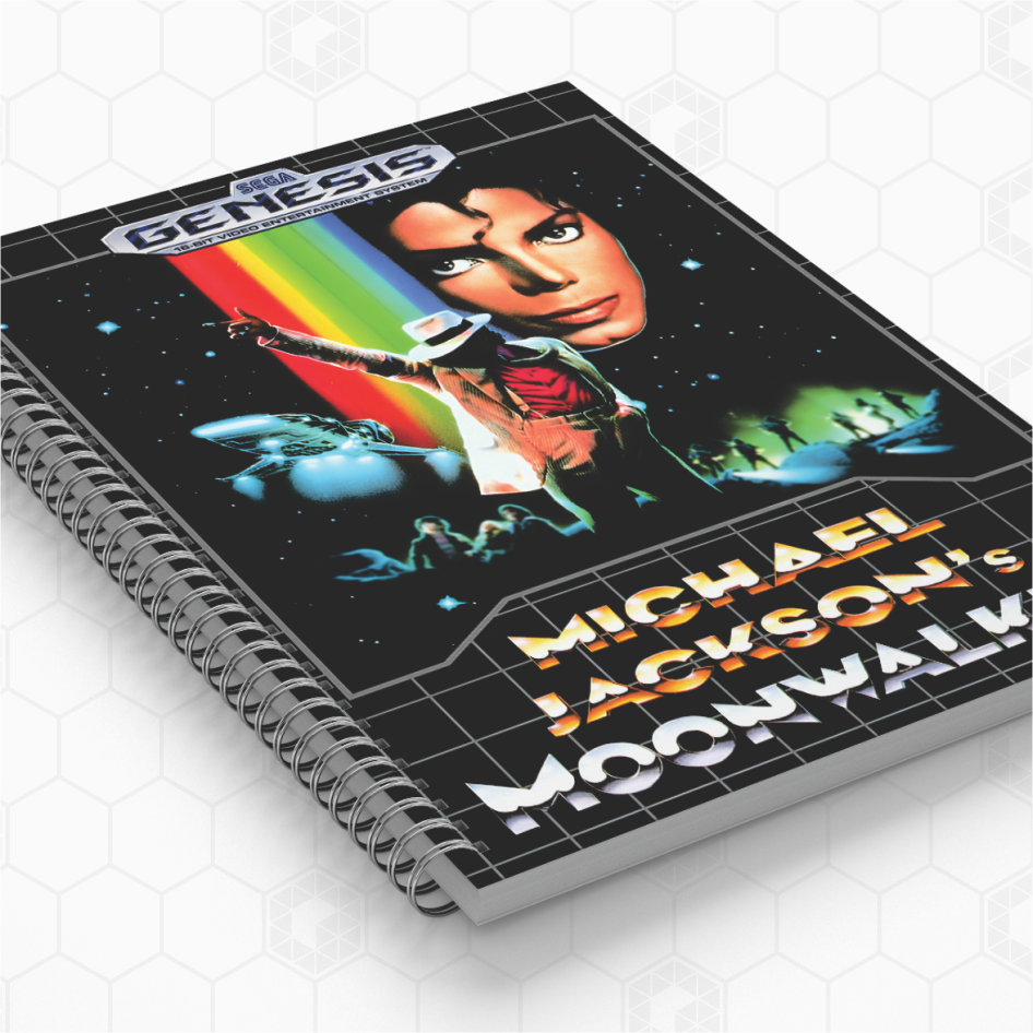 Cadernos Personalizados - Genesis - Michael Jackson - Moonwalker