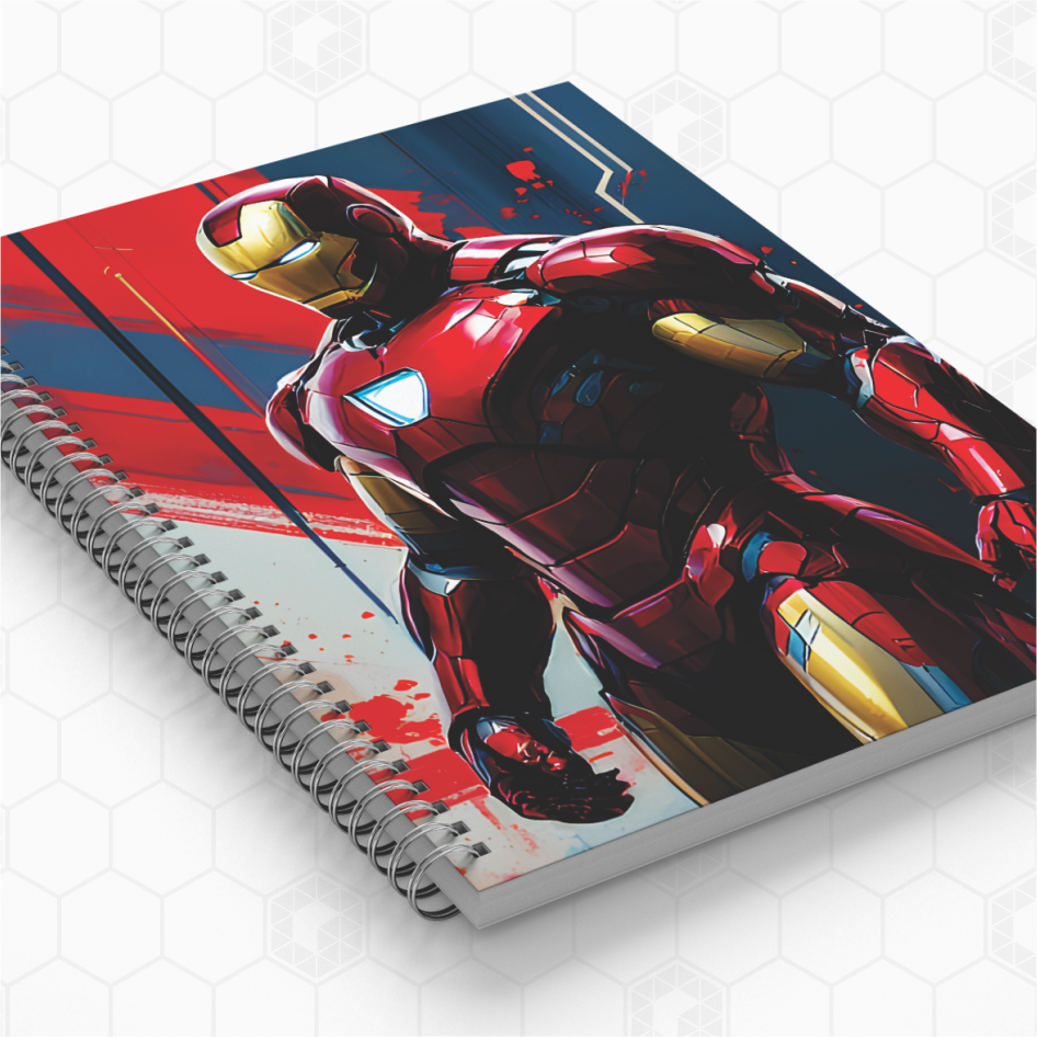 Caderno Personalizado - Homem de Ferro