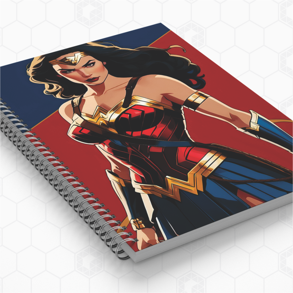 Cadernos Personalizados - Mulher Maravilha