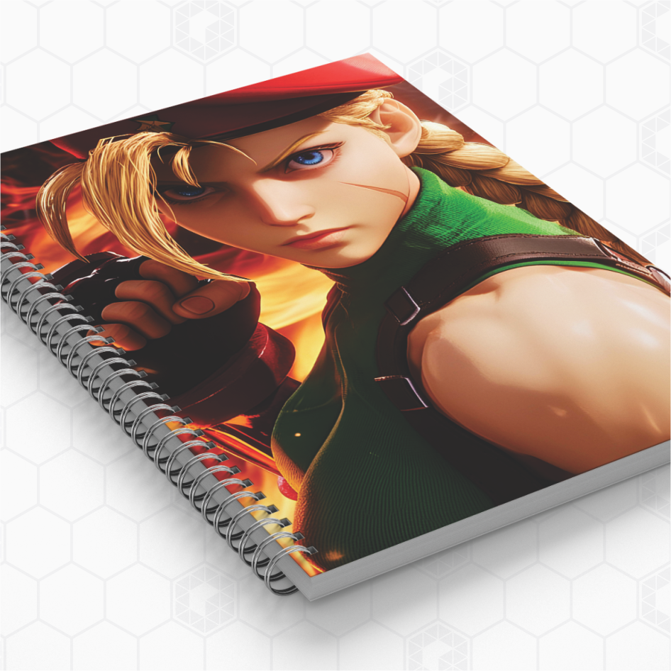 Cadernos Personalizados - Street Fighter- Cammy