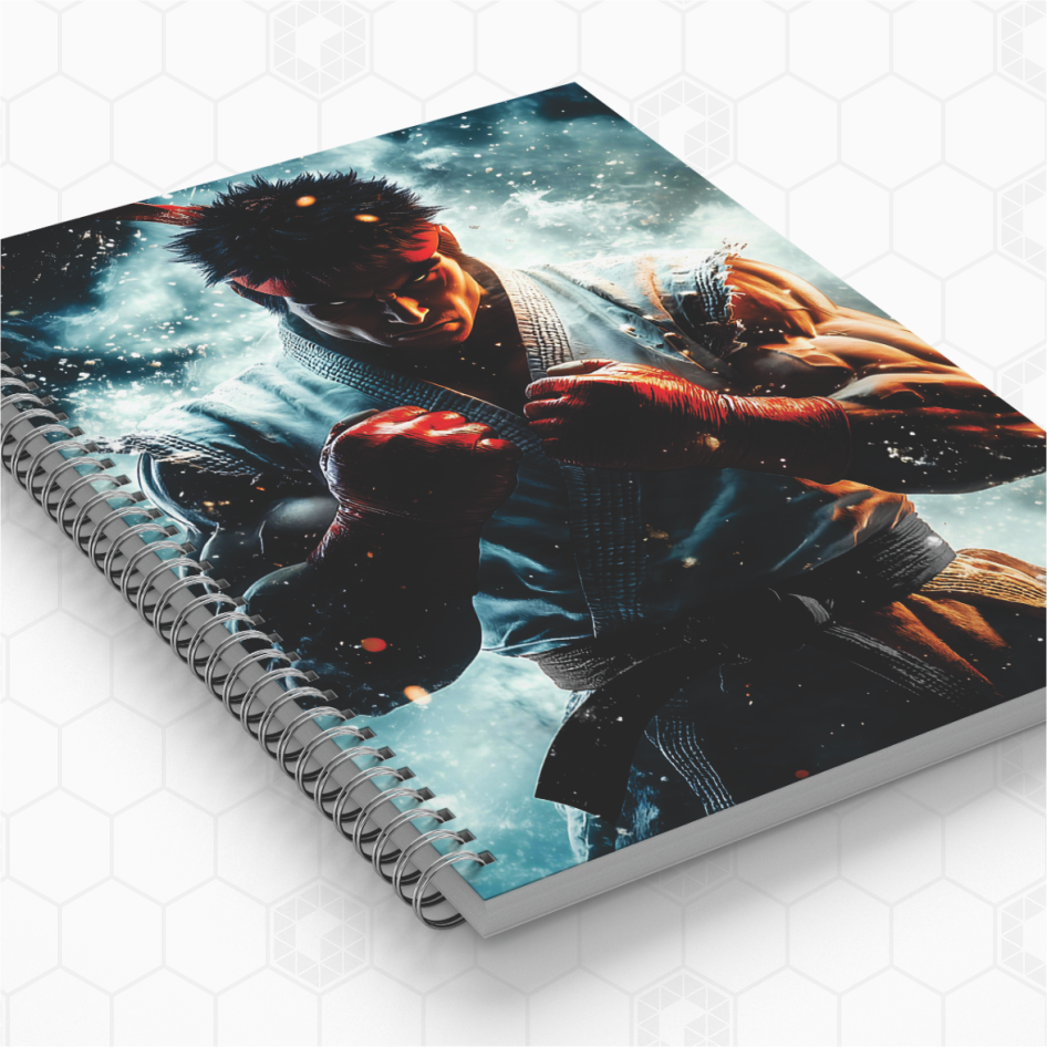 Cadernos Personalizados - Street Fighter - Ryu