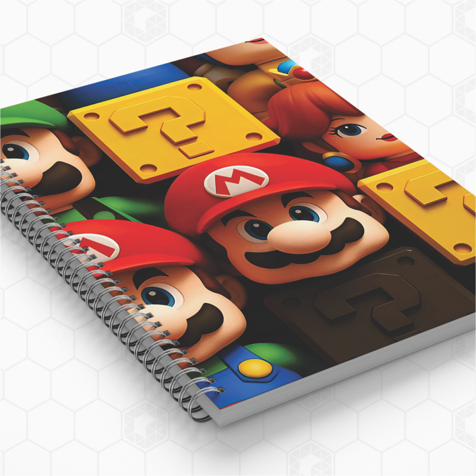 Cadernos Personalizados - Super Mário Bros
