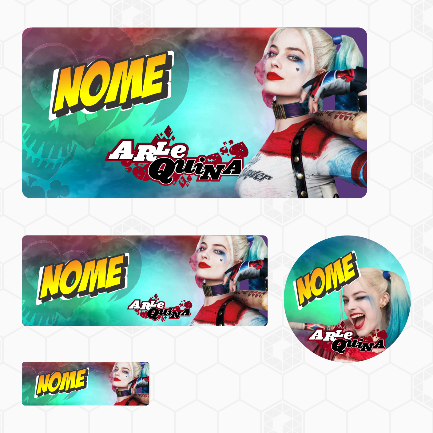 Etiquetas Escolares - Arlequina