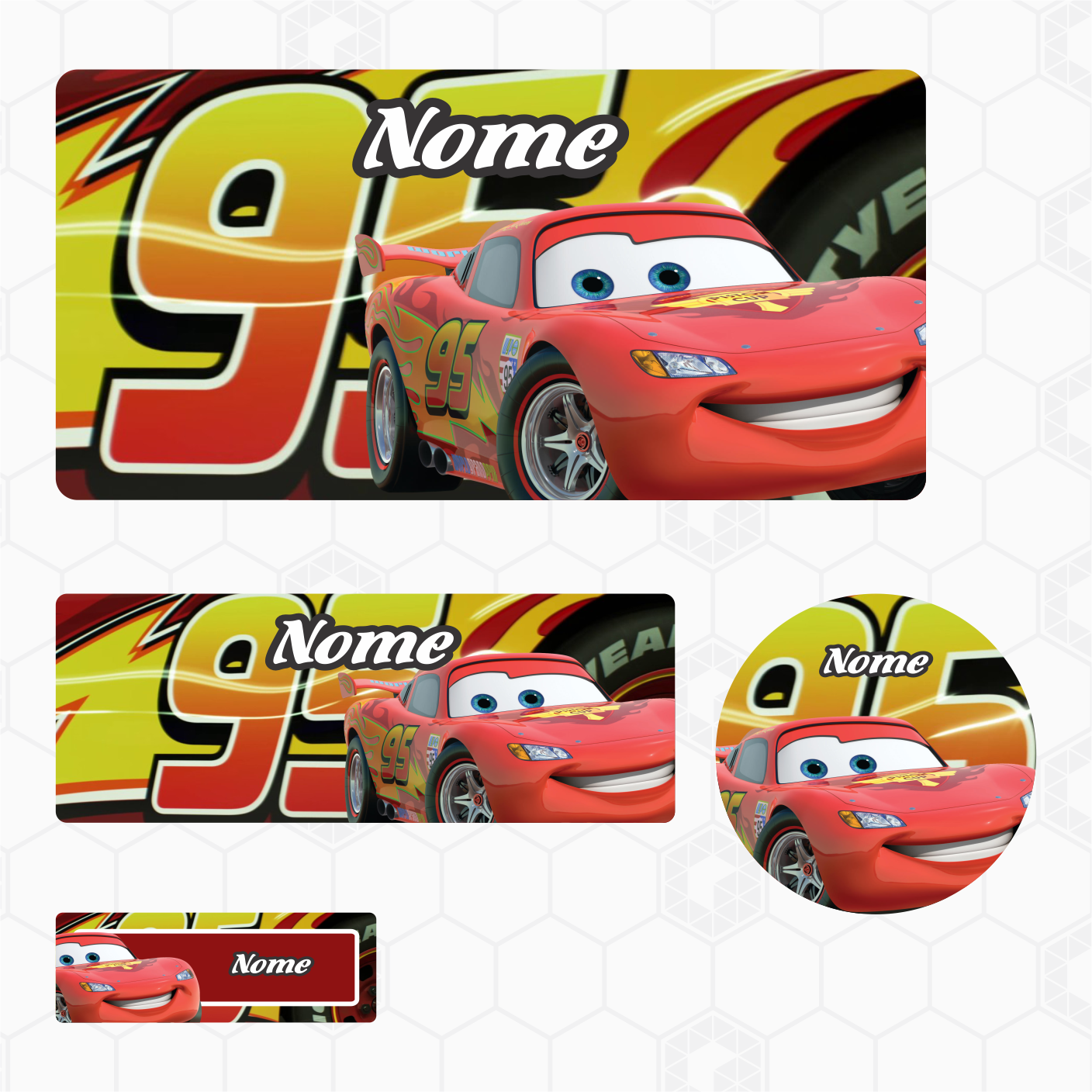 Etiquetas Escolares - Carros