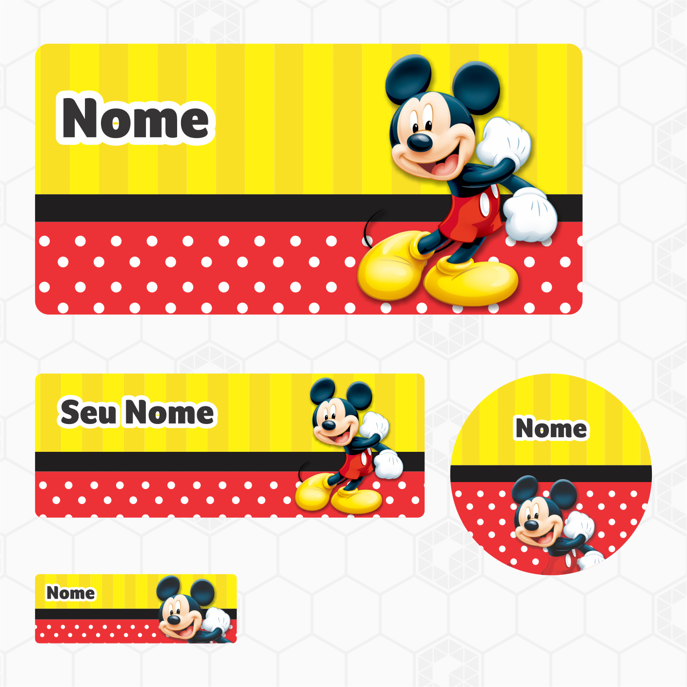 Etiquetas Escolares - Disney - Mickey