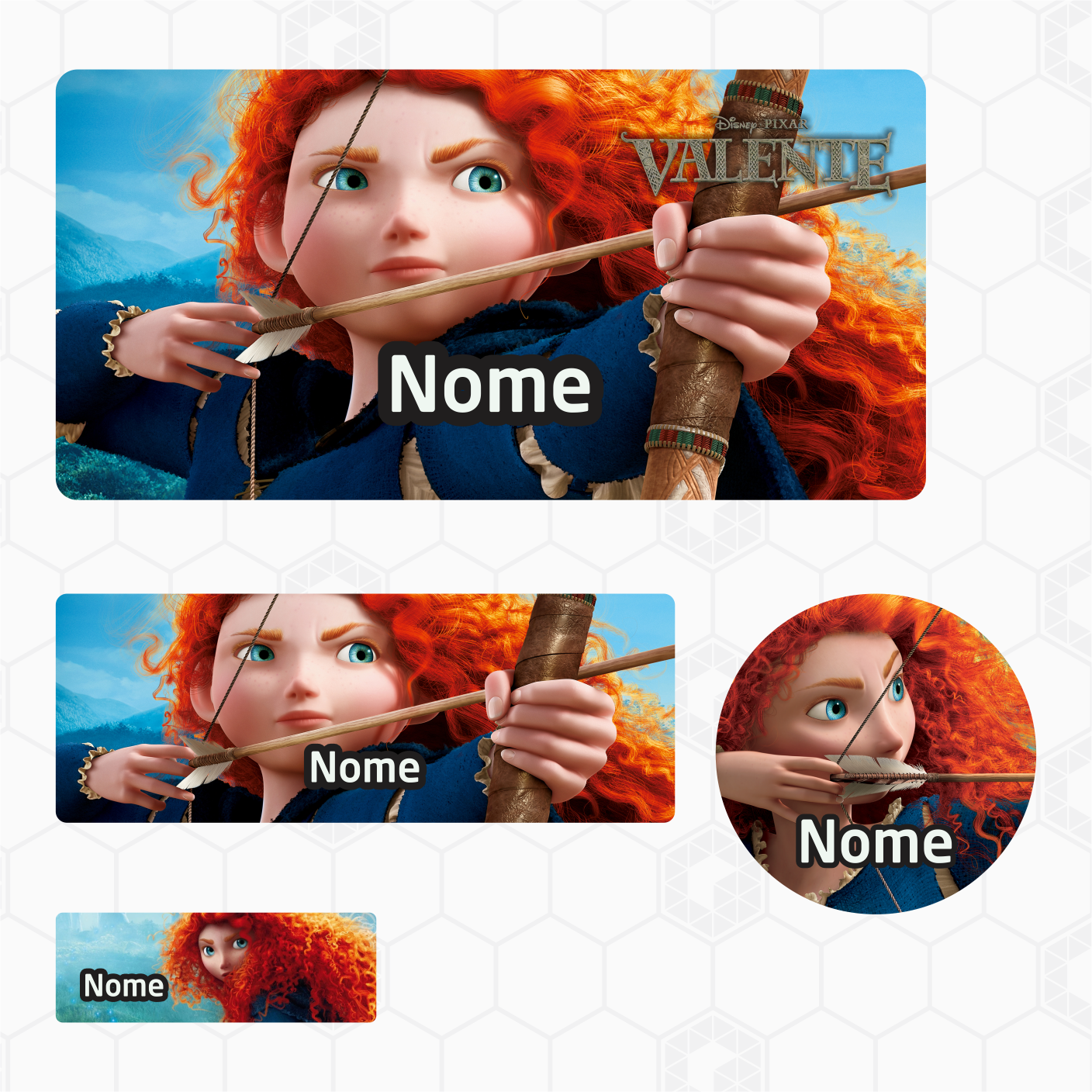 Etiquetas Escolares - Disney - Princesa Valente