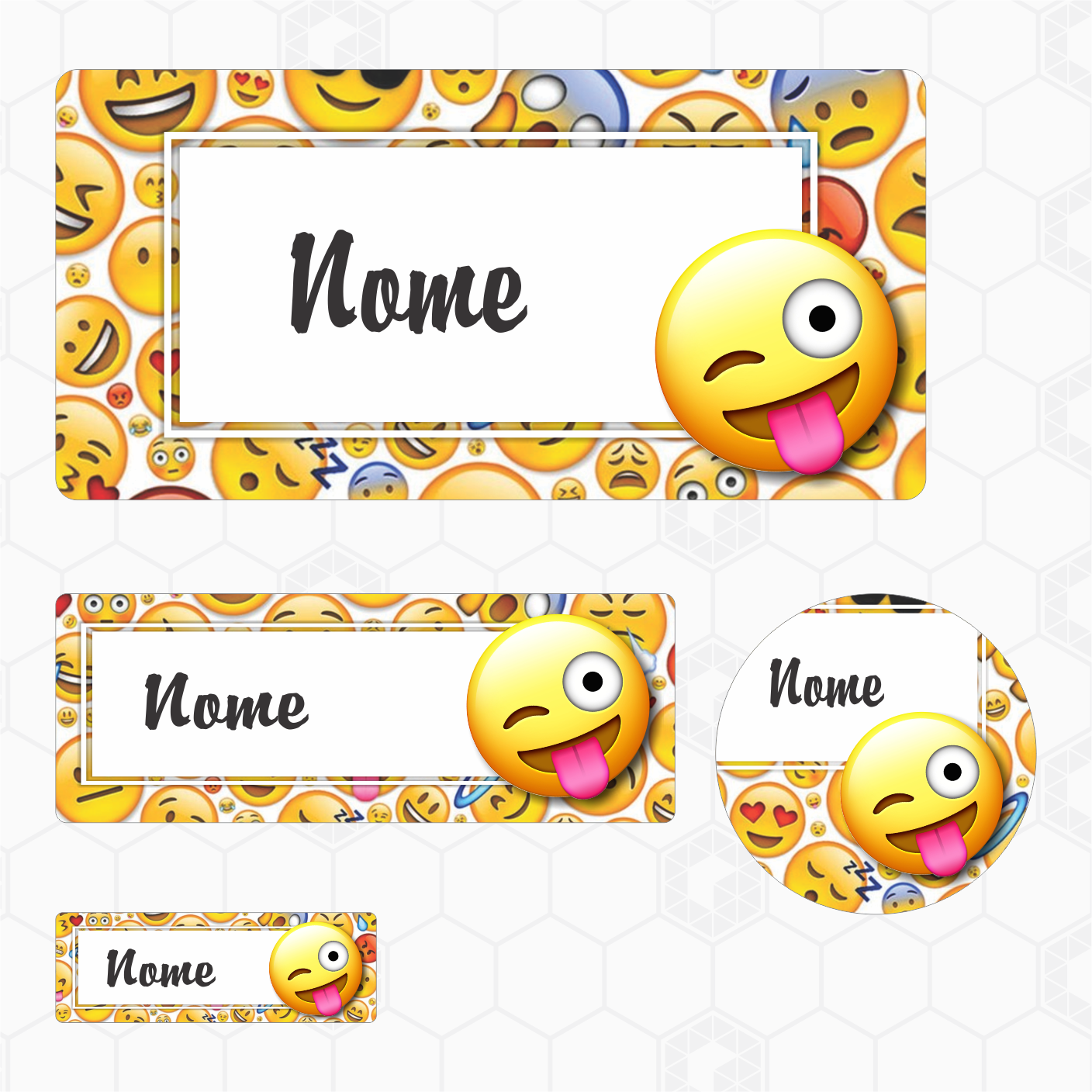 Etiquetas Escolares - Emojis