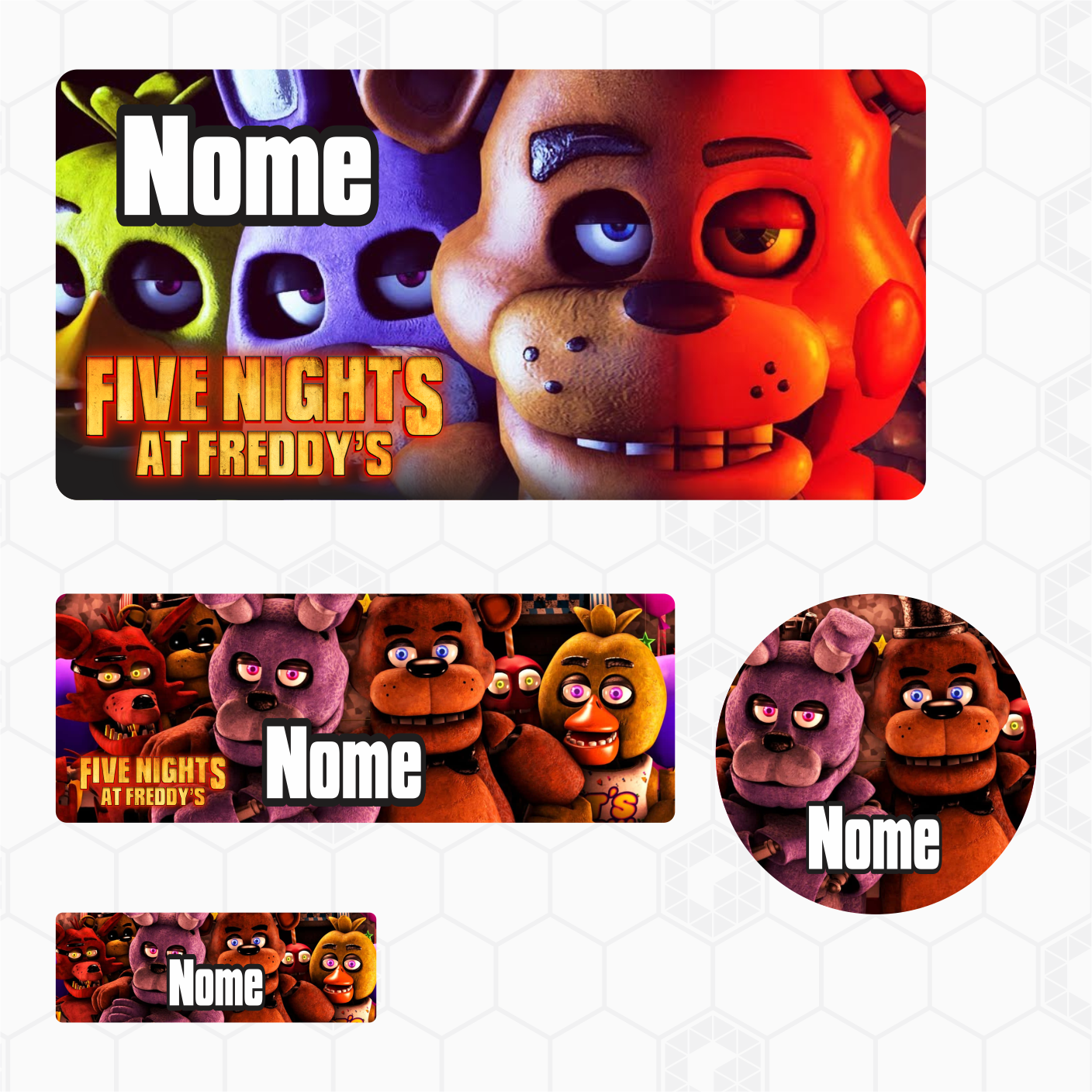 Etiquetas Escolares - Five Nights at Freddy's