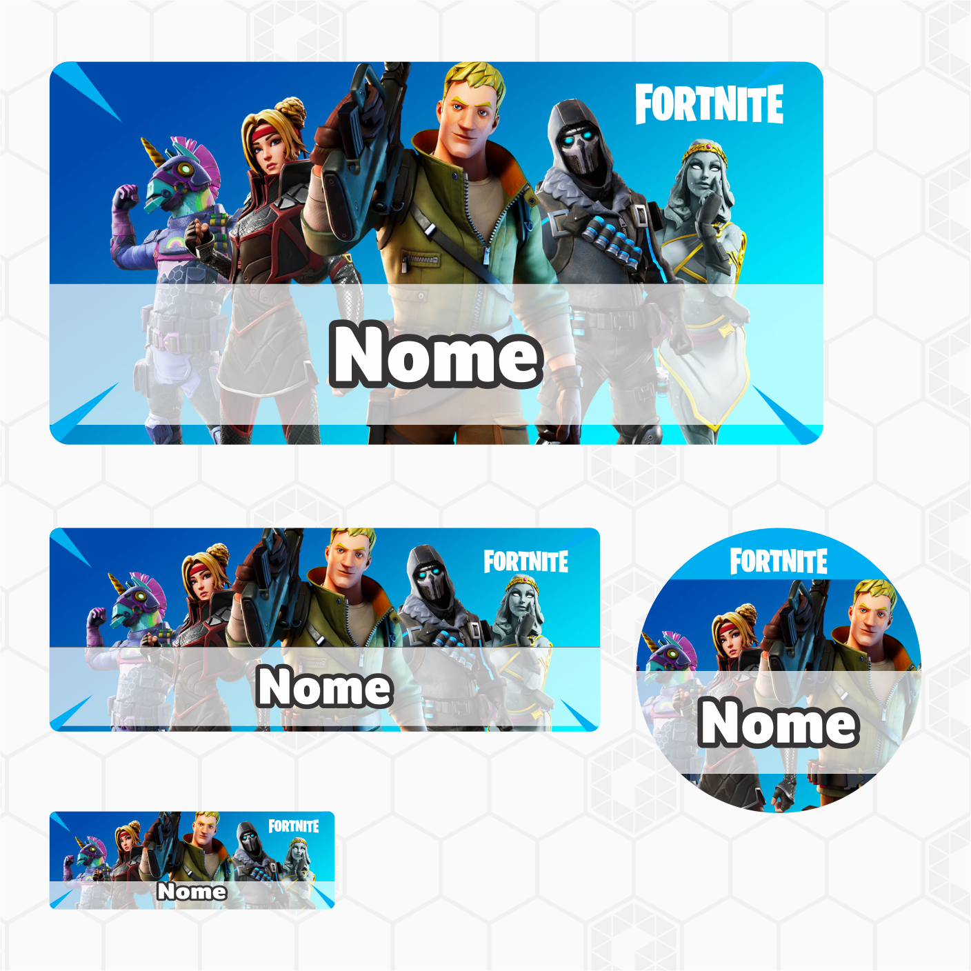 Etiquetas Escolares - Fortnite