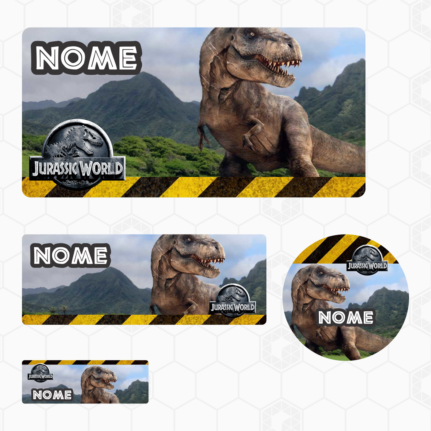 Etiquetas Escolares - Jurassic World