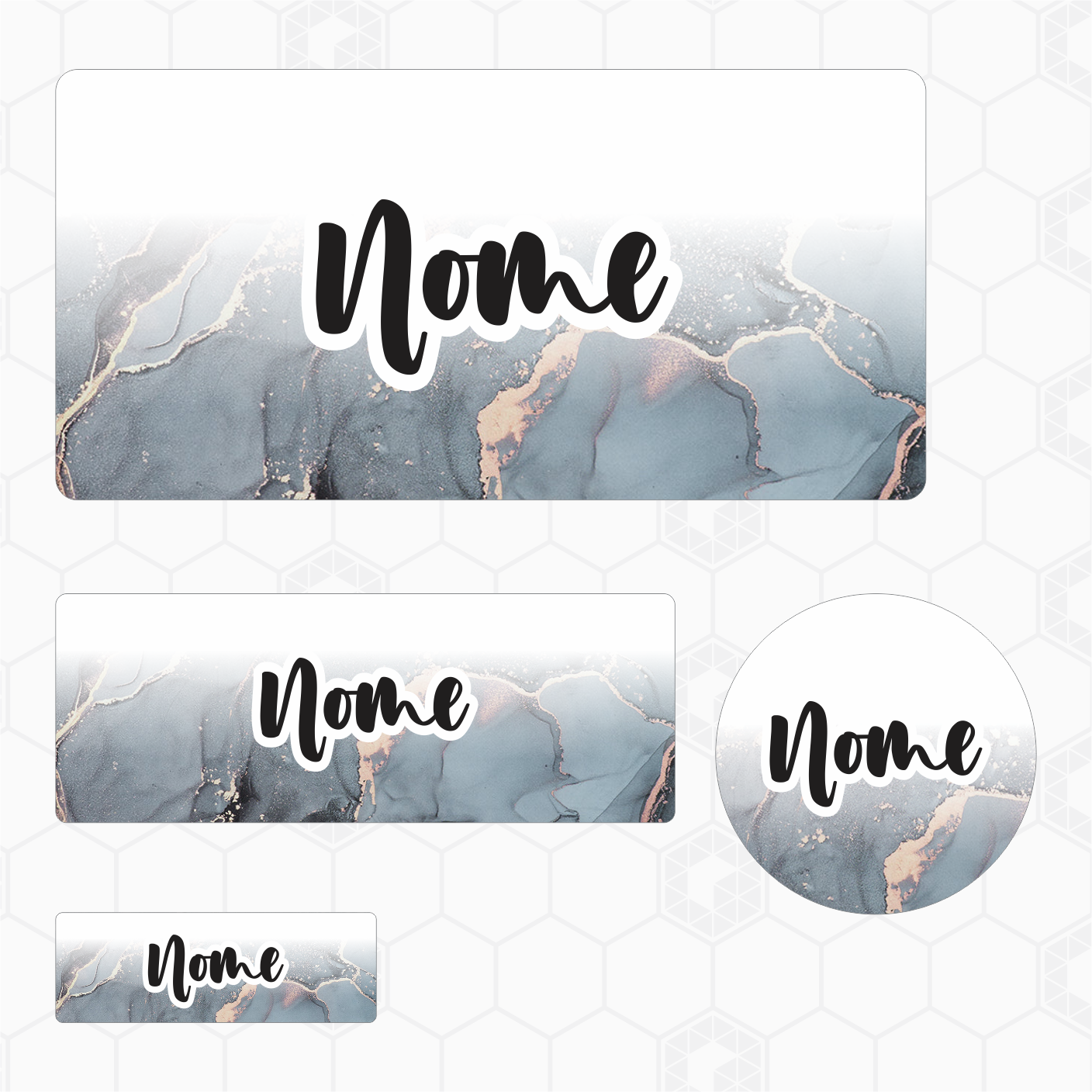 Etiquetas Escolares - Marmore Onix