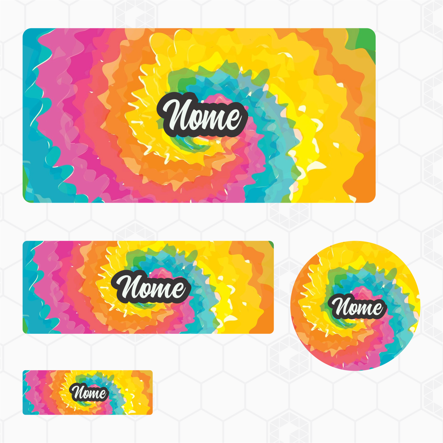 Etiquetas Escolares - Tie Dye