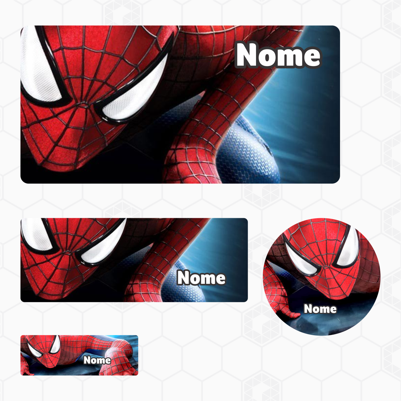 Etiquetas Escolares - Vingadores - Homem Aranha