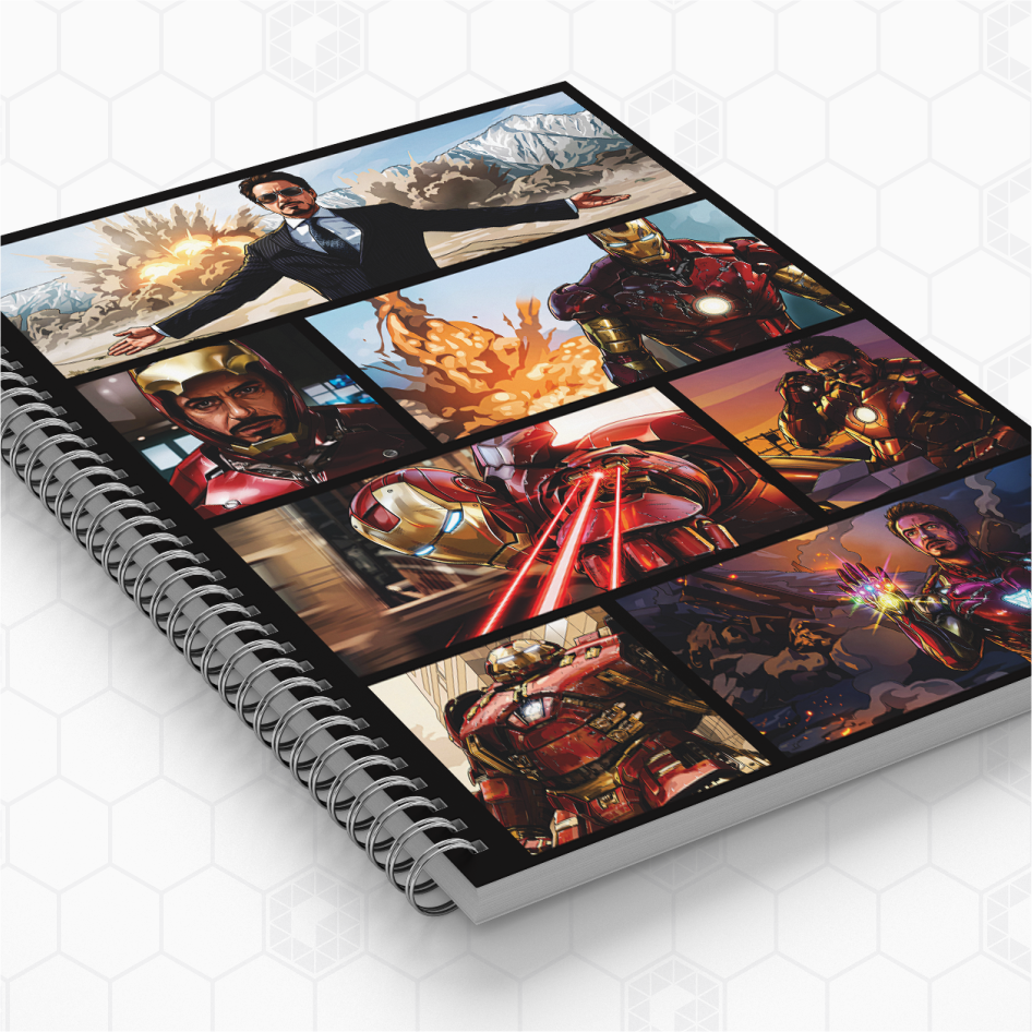 Caderno Personalizado - Homem de Ferro