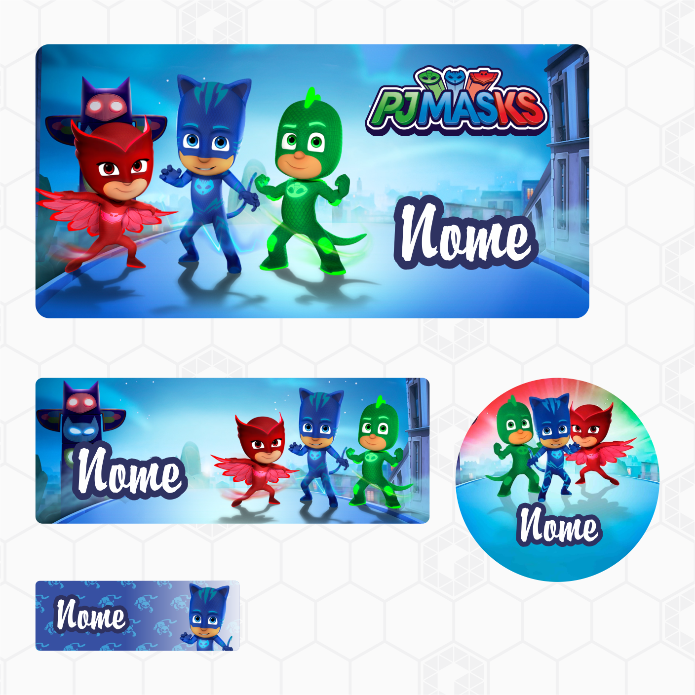 Etiquetas Escolares - PJ Masks